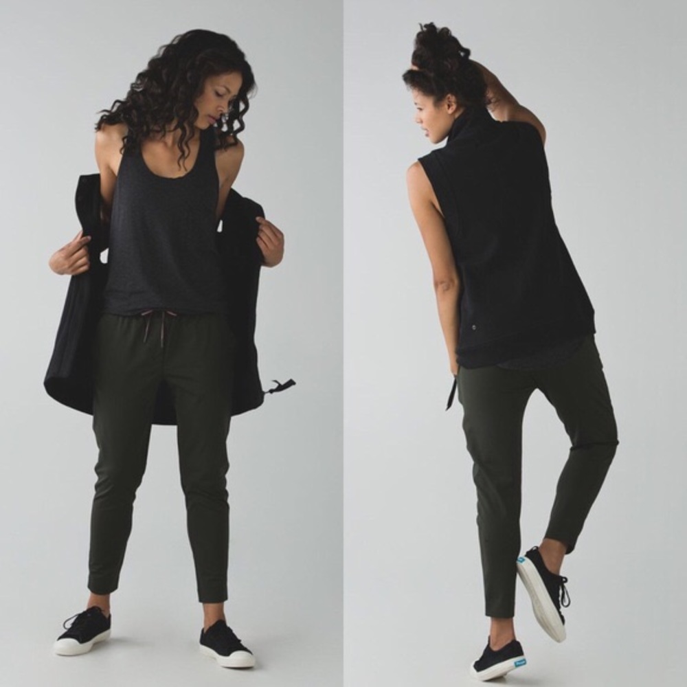 Lululemon Jet Crop Slim Fatigue Green